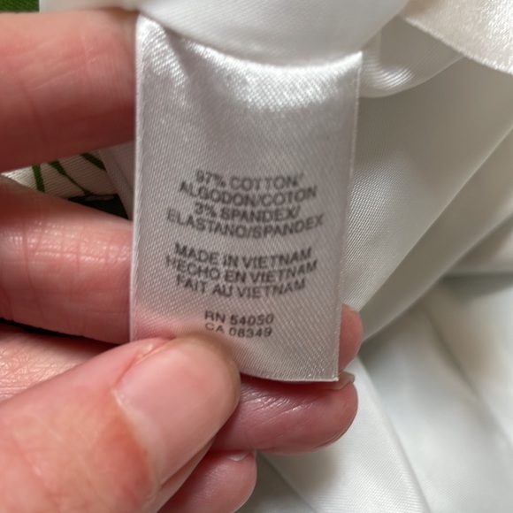 Jones Studio green floral sleeveless fit and flare dress size 8 - Picture 6 of 6